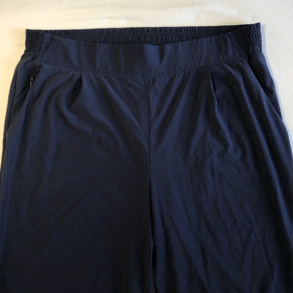 Athleta Navy Wide Leg Pants - Picture 3 of 15